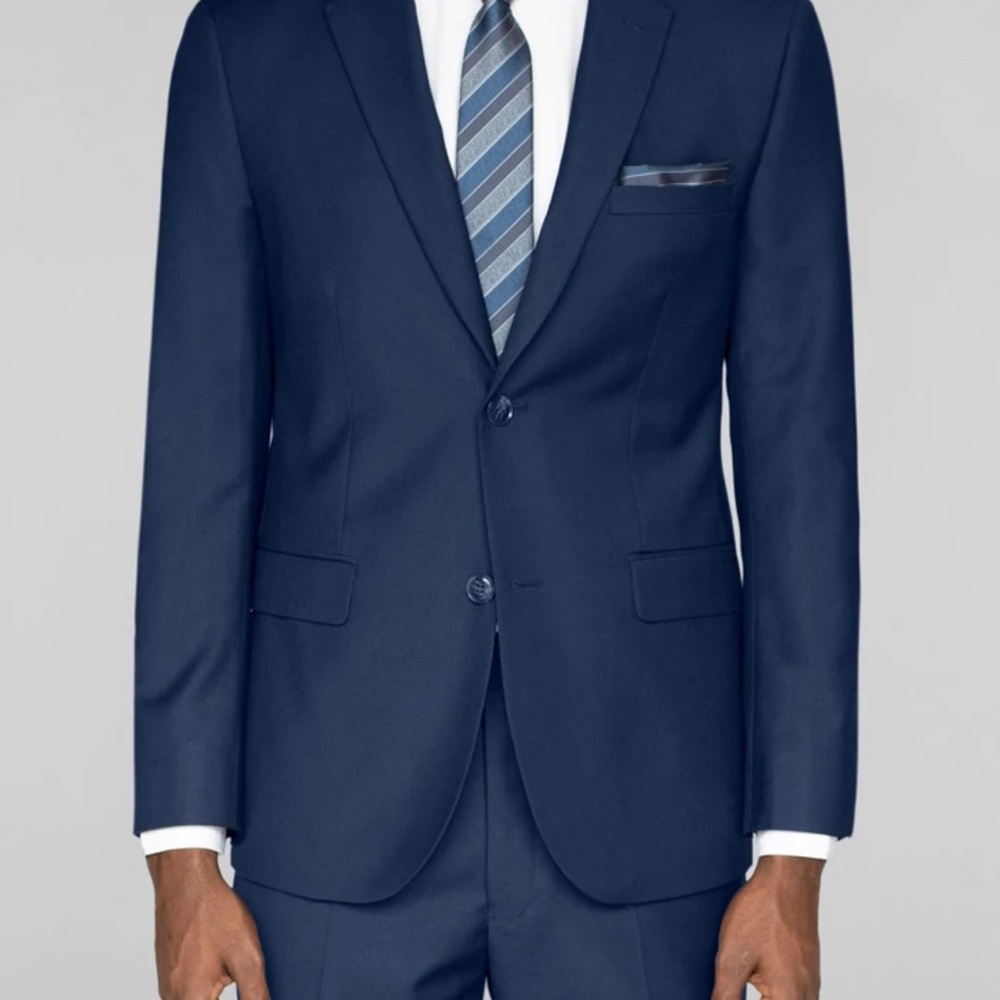 Brand New with Tags, Alain Dupetit Suit in Royal Blue